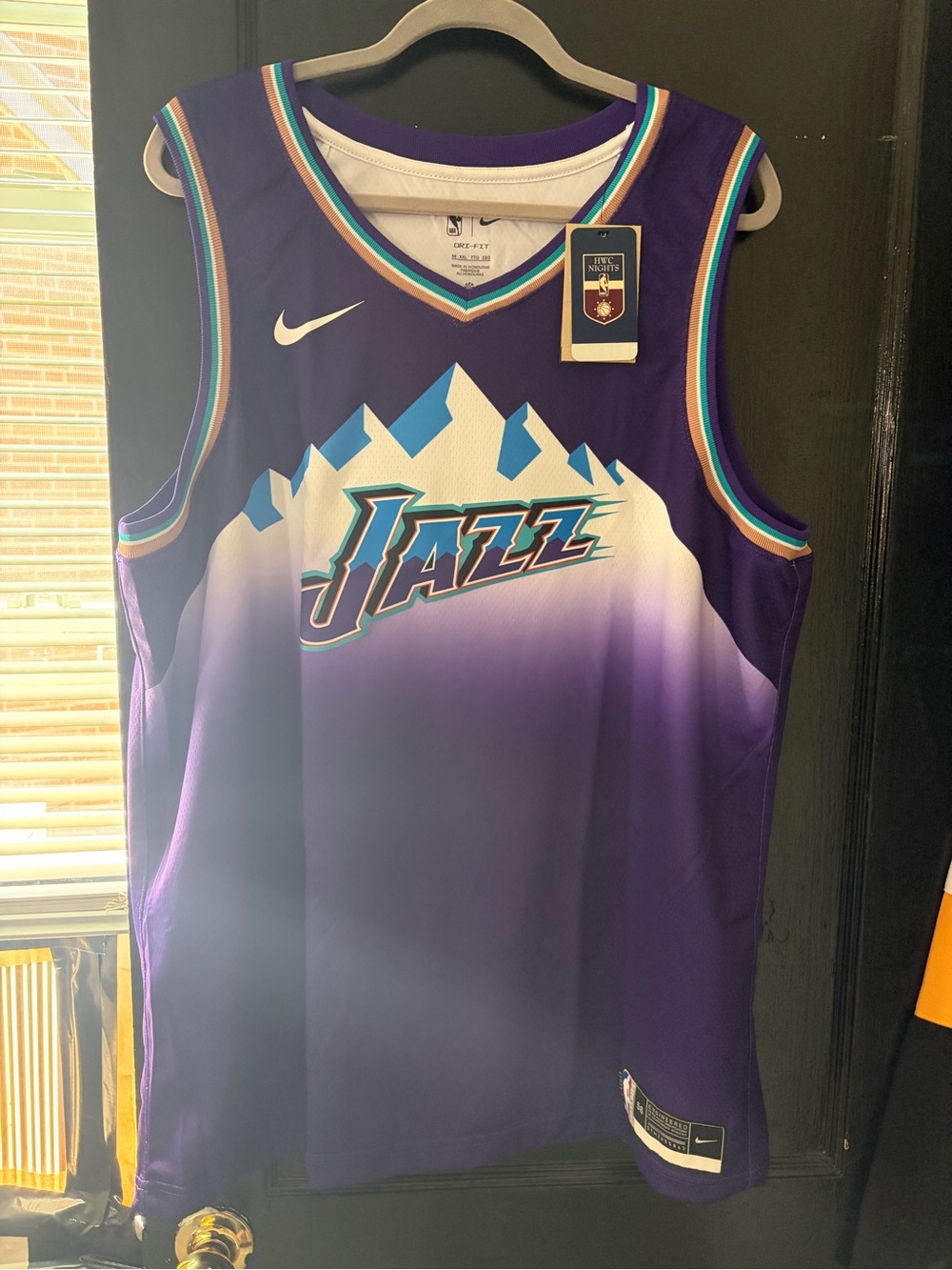 Nike Purple NBA Swingman Jersey - Team Tag Detail